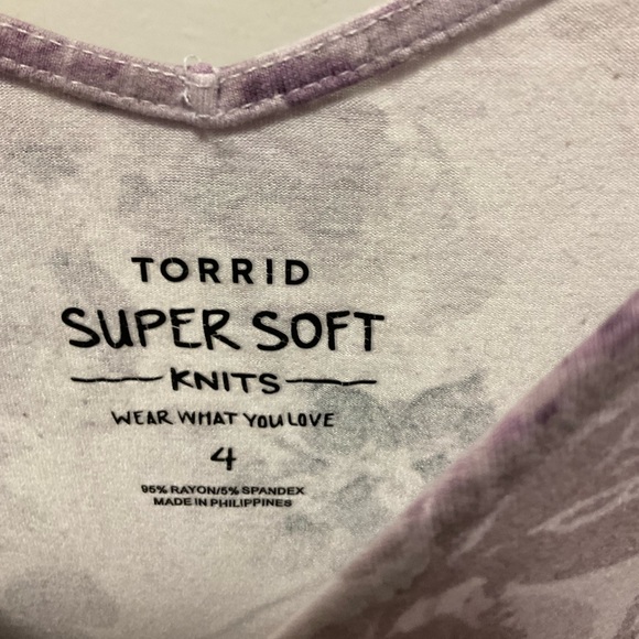 Torrid Size 4 Purple Floral Camisole - Picture 2 of 3